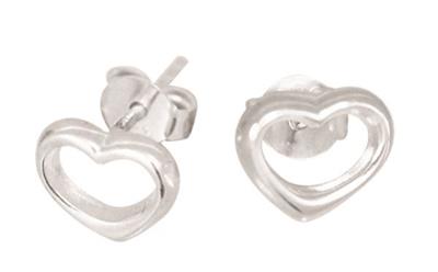 Cut Out Heart Stud Earrings