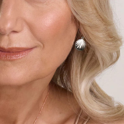 Najo Silver Seashell Earrings