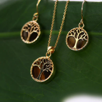 Evolve Tree of Life Drop Earrings