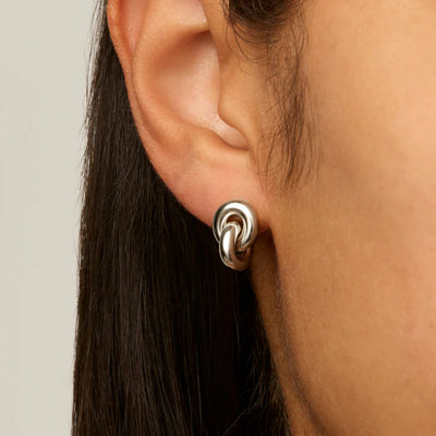 Najo Sterling Silver Embrace Stud Earrings