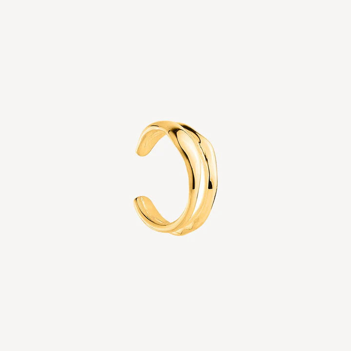 Najo Dune Large Gold Plated Ear Cuff