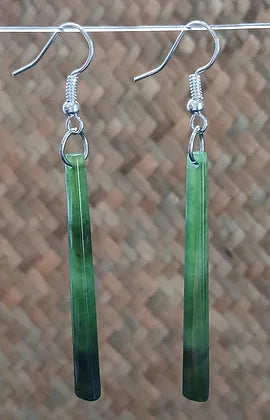 New Zealand Pounamu Stick Earrings