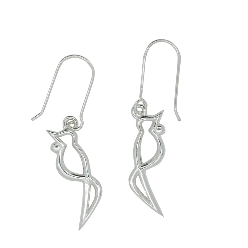 Sterling Silver Memento Tui Earrings