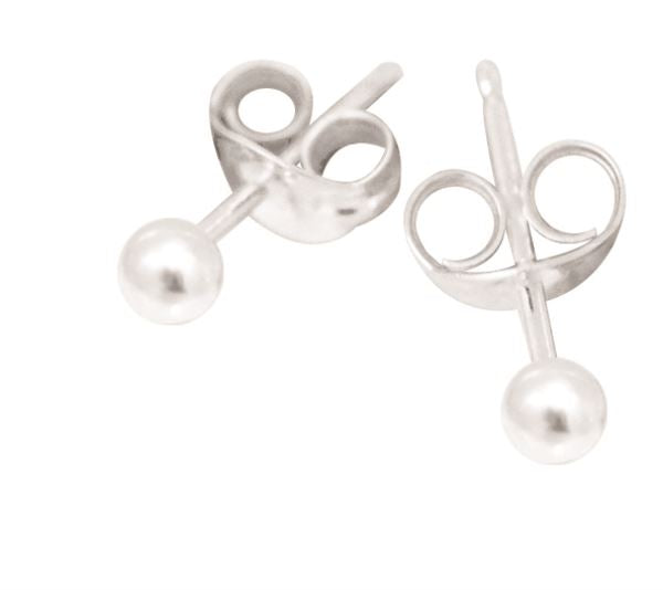 Sterling Silver Ball Studs