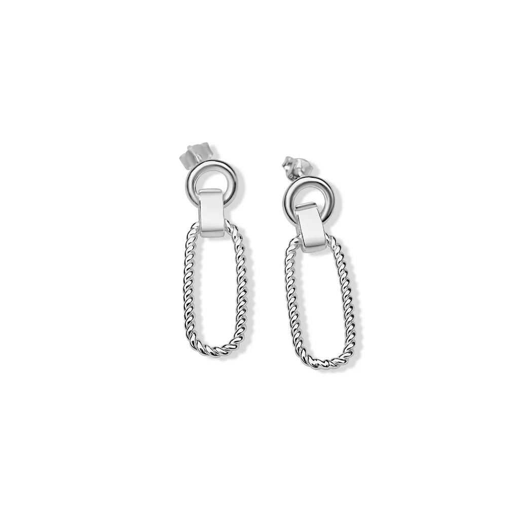 Sterling Silver Bijoux Twist Earrings