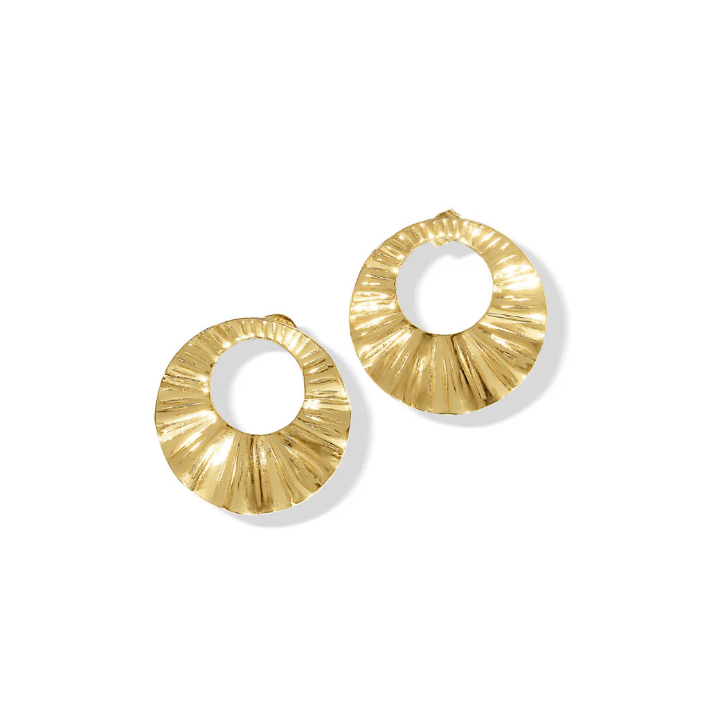 Steel Me Yellow Gold Petra Earrings