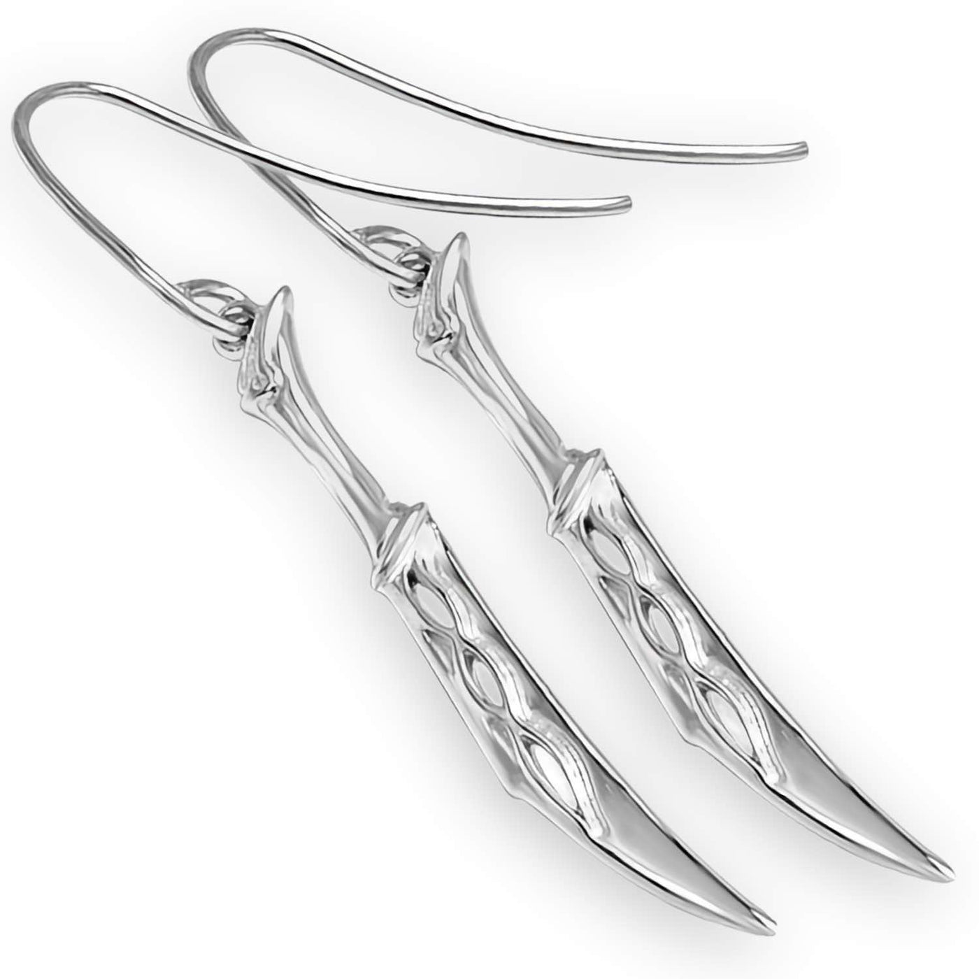 Sterling Silver LOTR Turiel Dagger Earrings