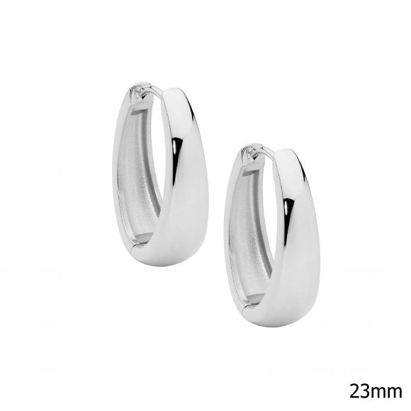 Ellani Stainless Steel Hoop Earrings