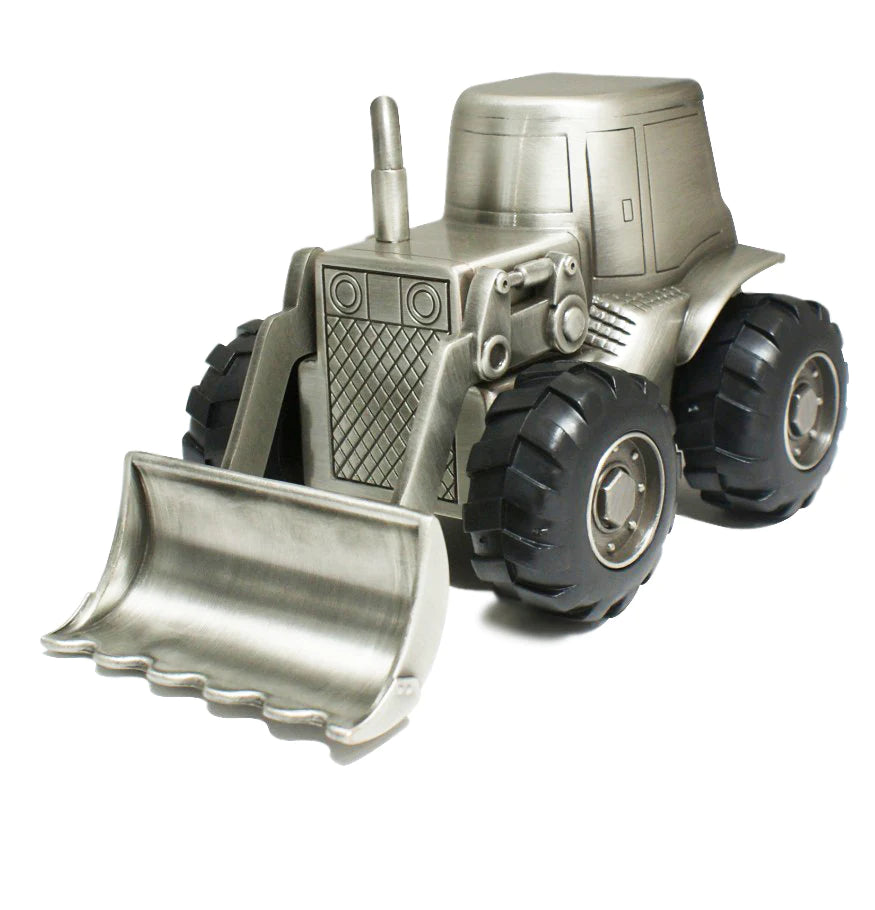 Pewter Tractor Money Box