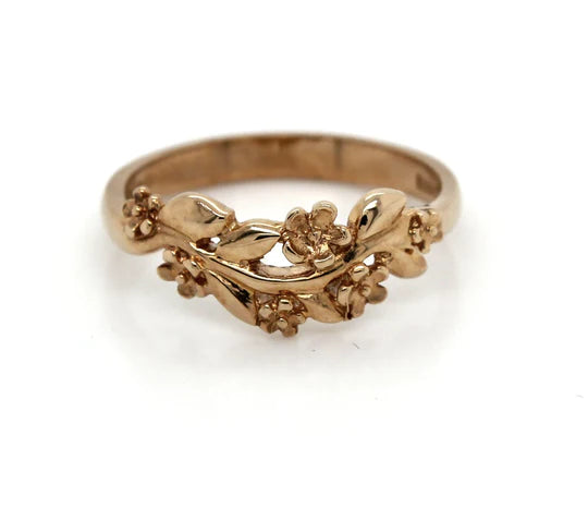 9ct Yellow Gold Forget-Me-Not Ring