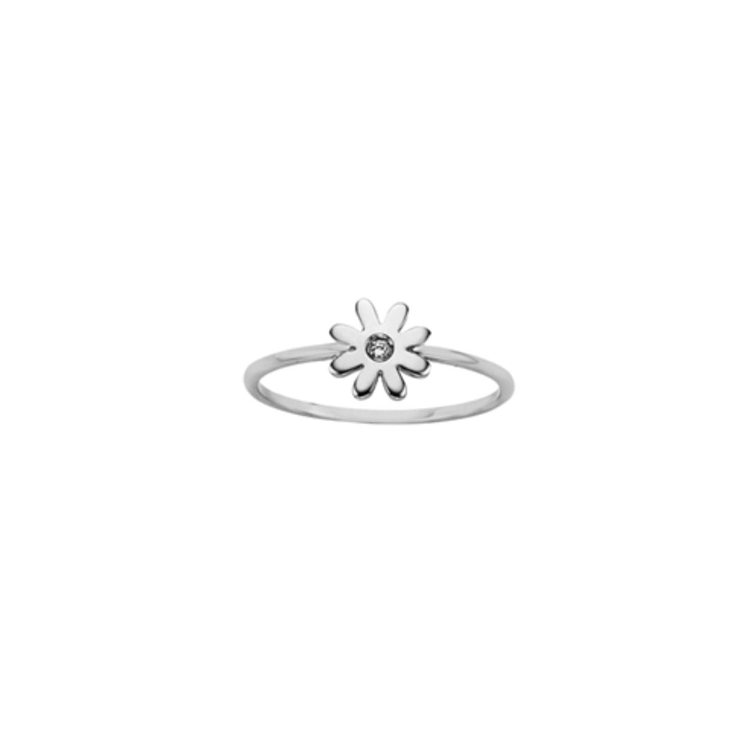 Mini Daisy Ring with Diamond