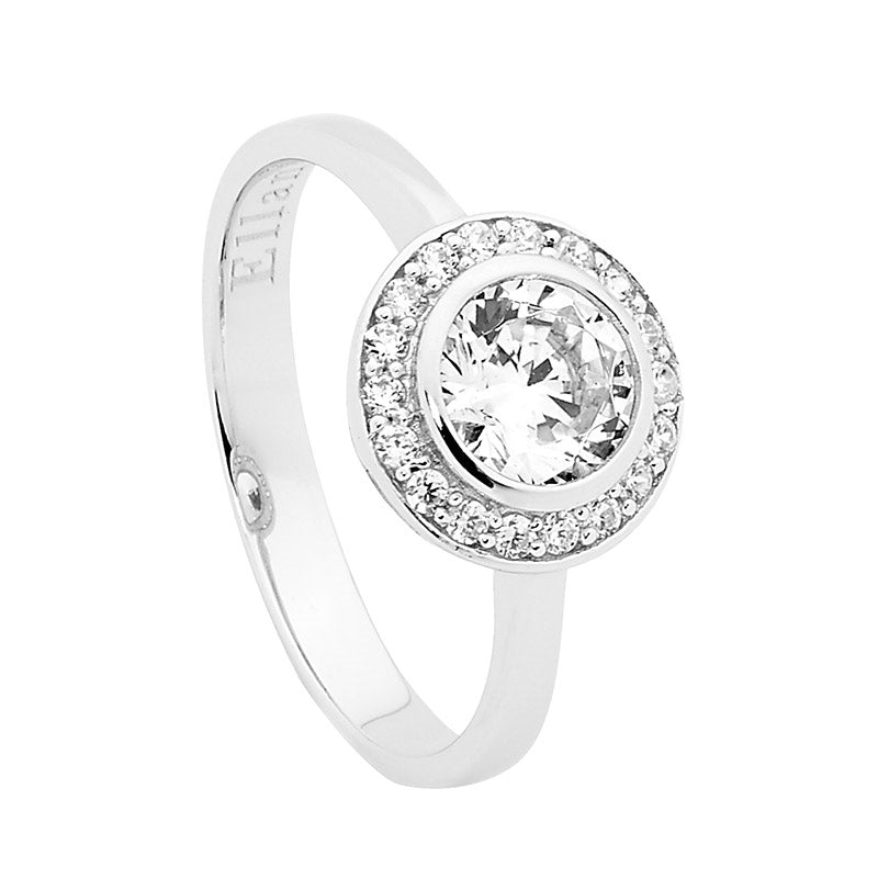 Round Solitaire CZ Ring