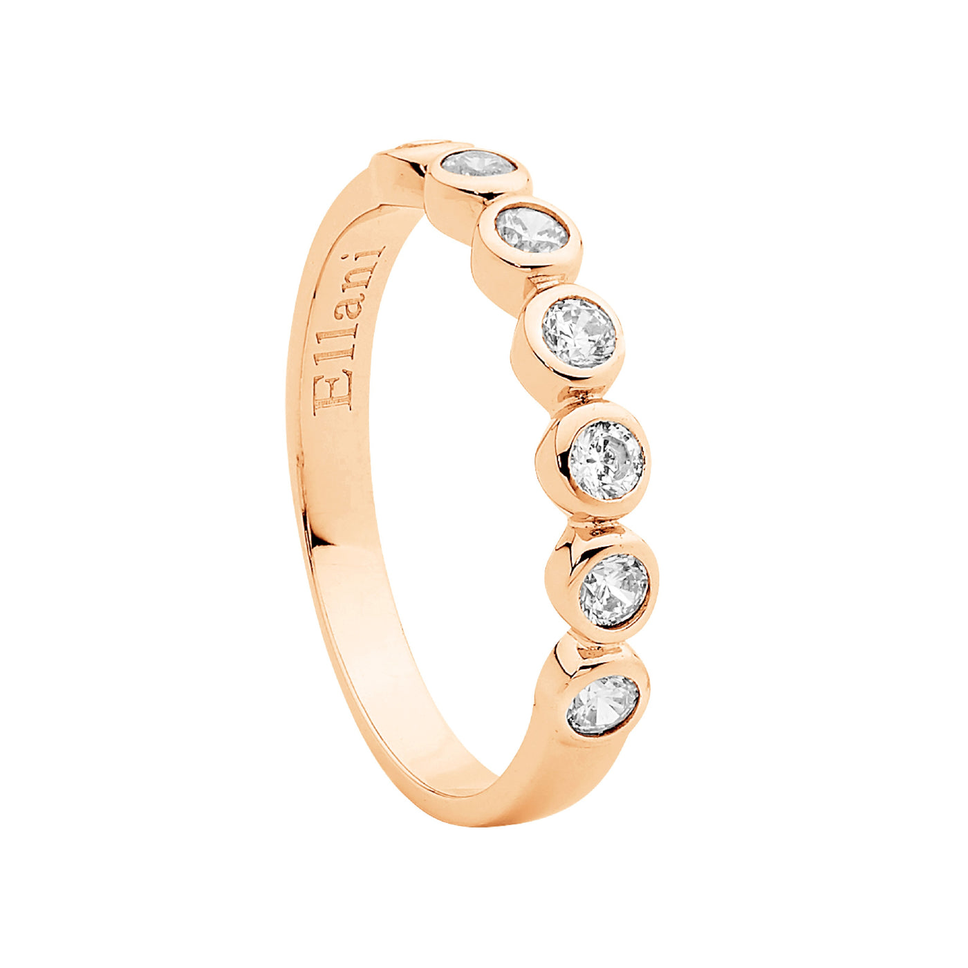 Rose Gold Plate Cubic Zirconia Ring