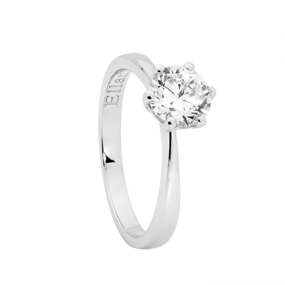 Sterling Silver Solitaire with Cubic Zirconia