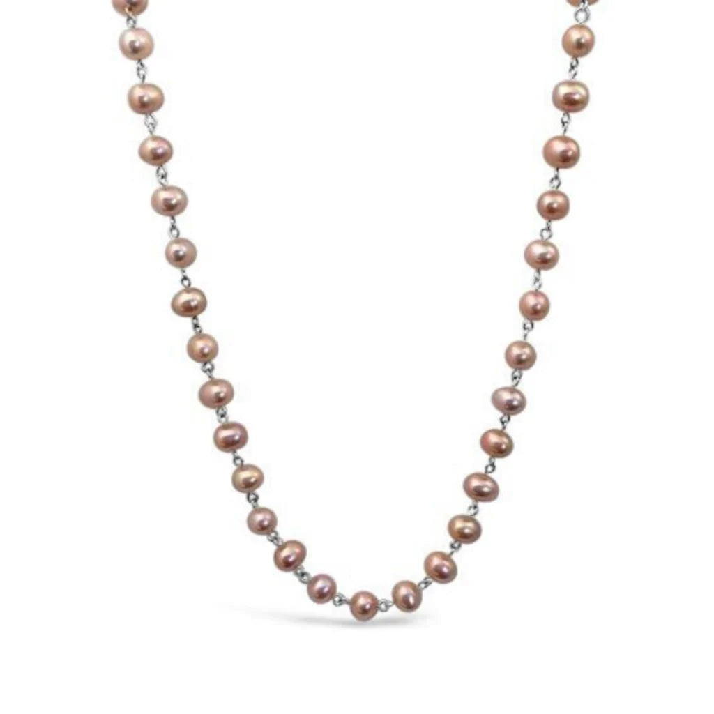 La Pierre Pink Freshwater Pearl Necklace