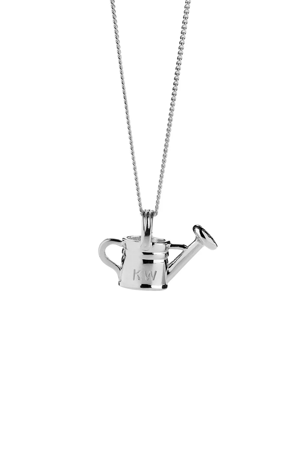 KW Watering Can Necklace Silver