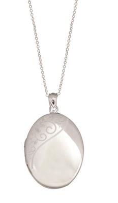 Sterling Silver Oval Locket