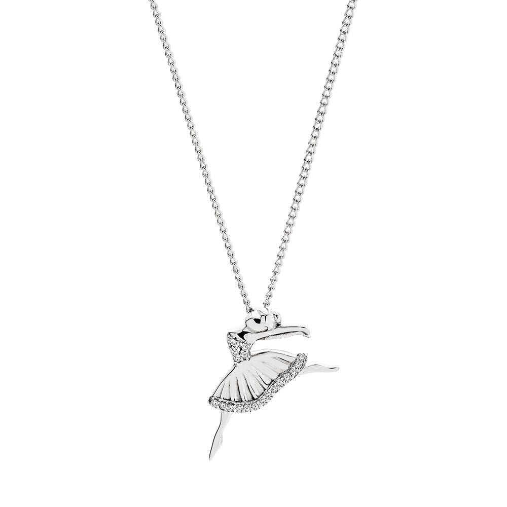 Sterling Silver Ballerina Necklace