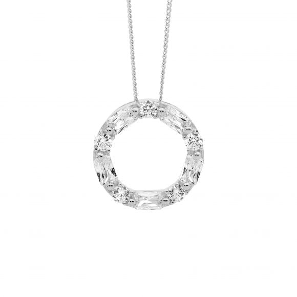 Sterling Silver Circle Necklace