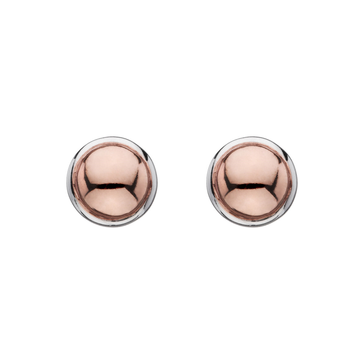 Rosy Glimmer Stud Earring