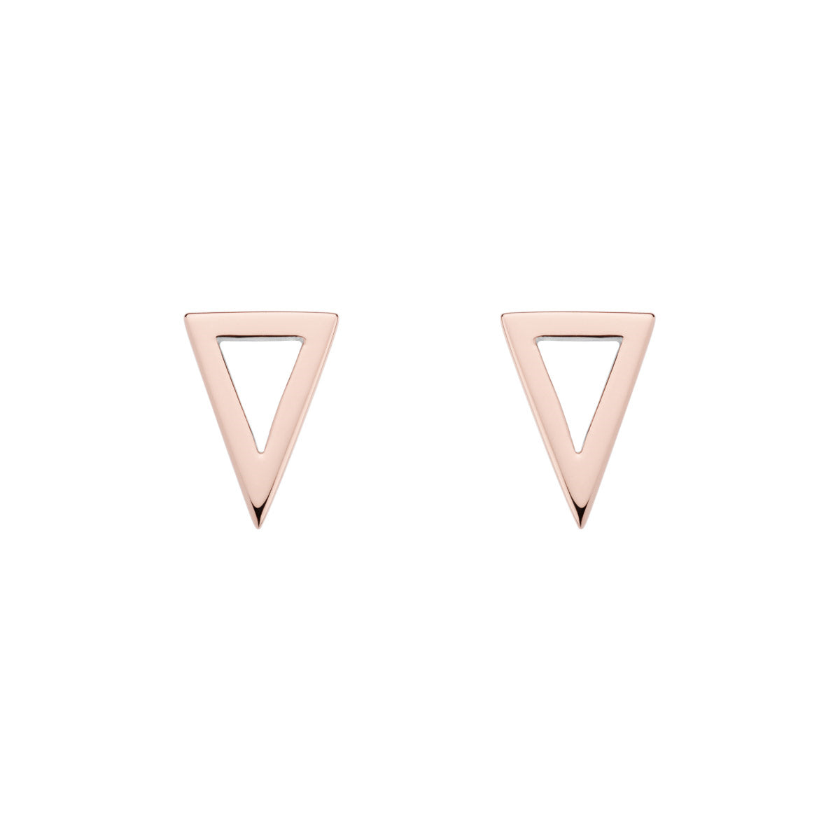 Rosy Triangle Stud Earring
