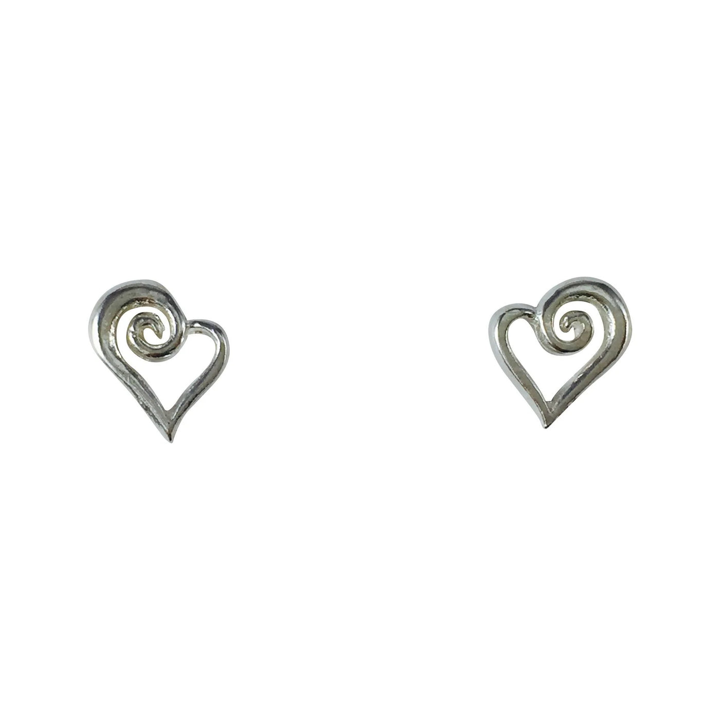 Koru Heart Stud Earrings