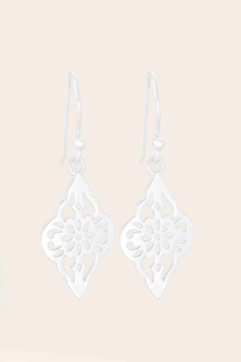 Lantern Earrings Silver