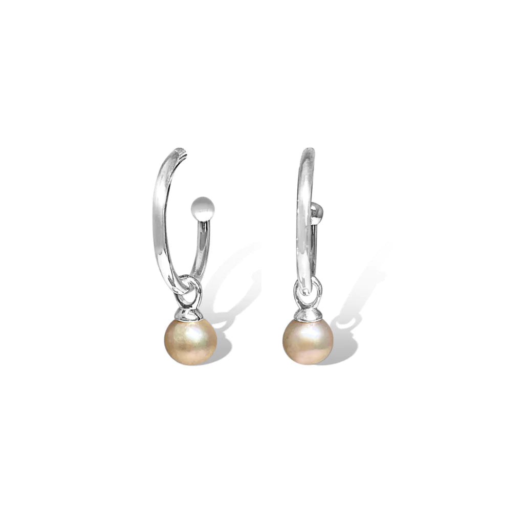 La Pierre Pink Freshwater Pearl Earrings