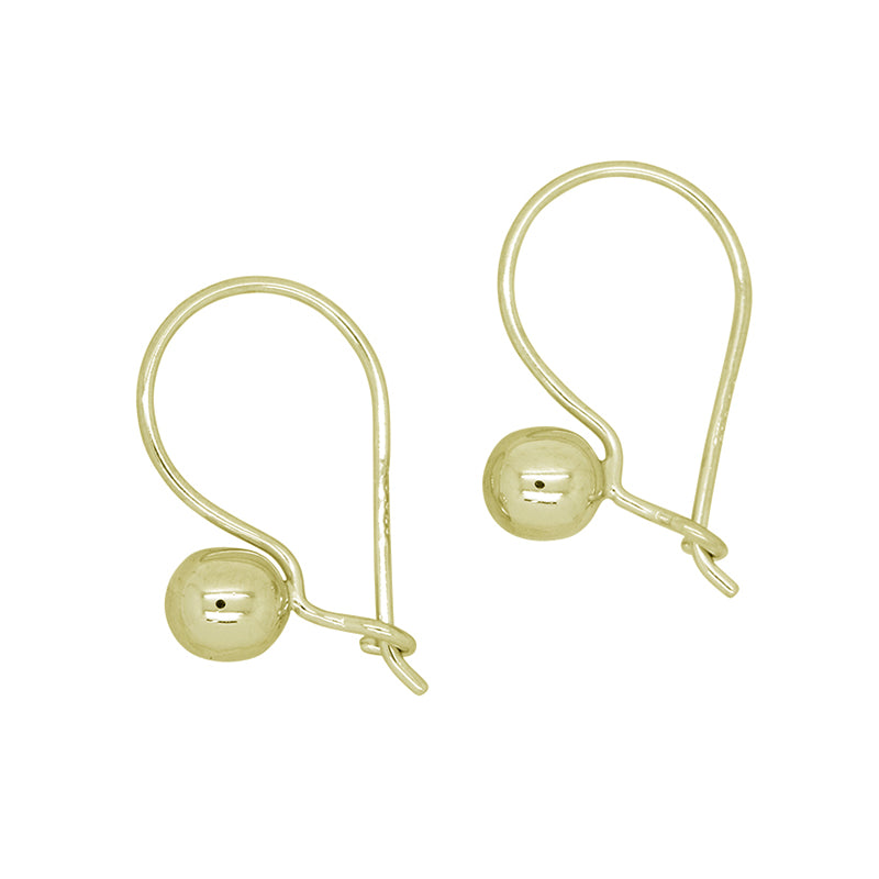 9ct Yellow Gold Euroball Earrings