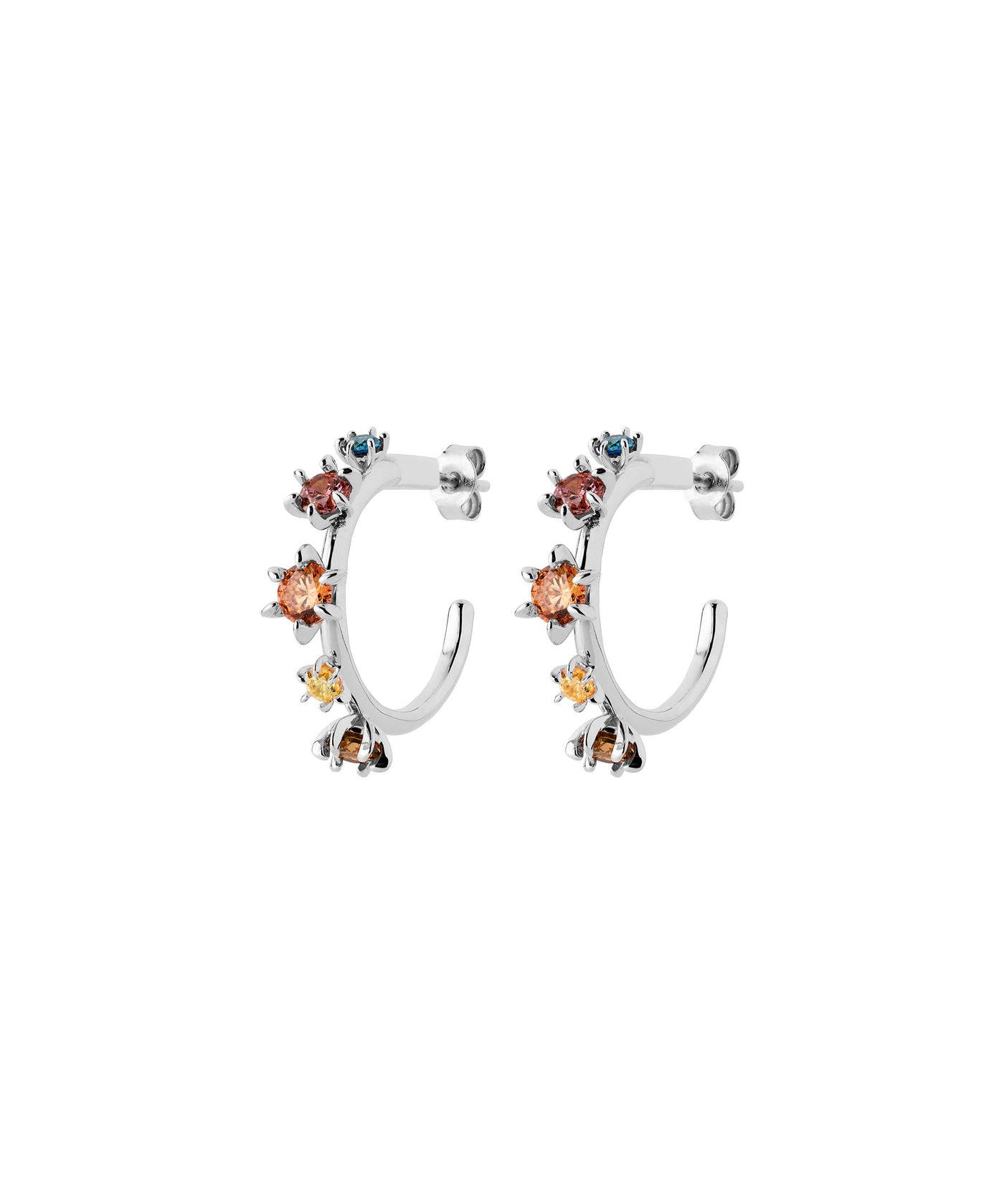 Karen Walker Sterling Silver Baroque Earrings