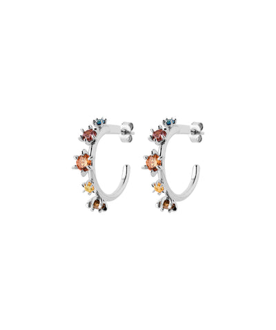 Karen Walker Sterling Silver Baroque Earrings