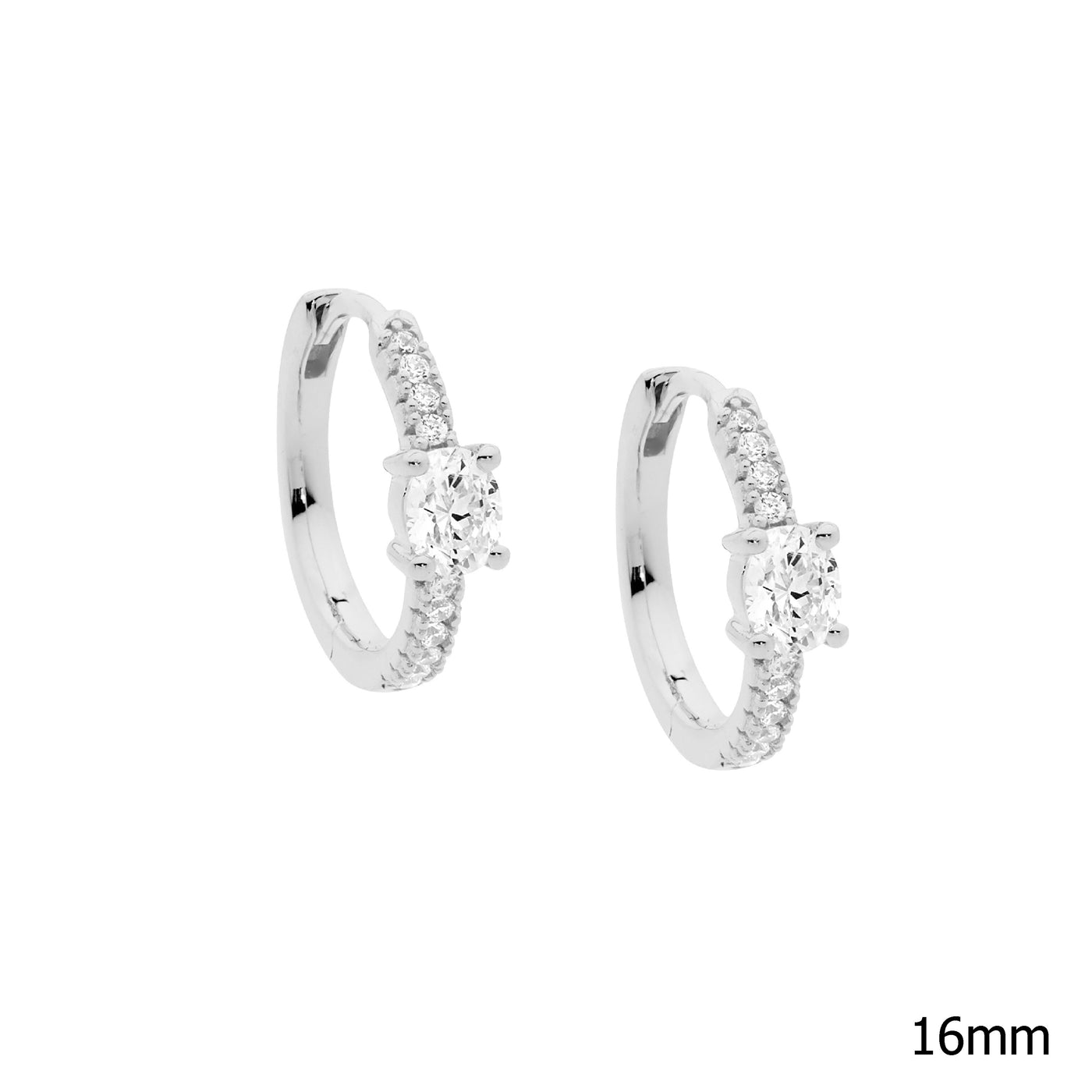 Sterling Silver 16mm hoop earrings