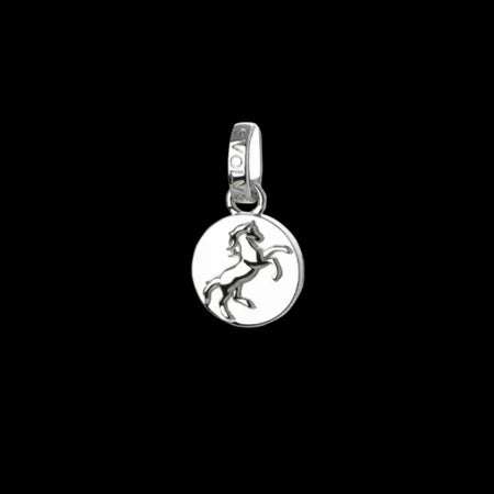 Sterling Silver Horse Pendant Charm (Courage)